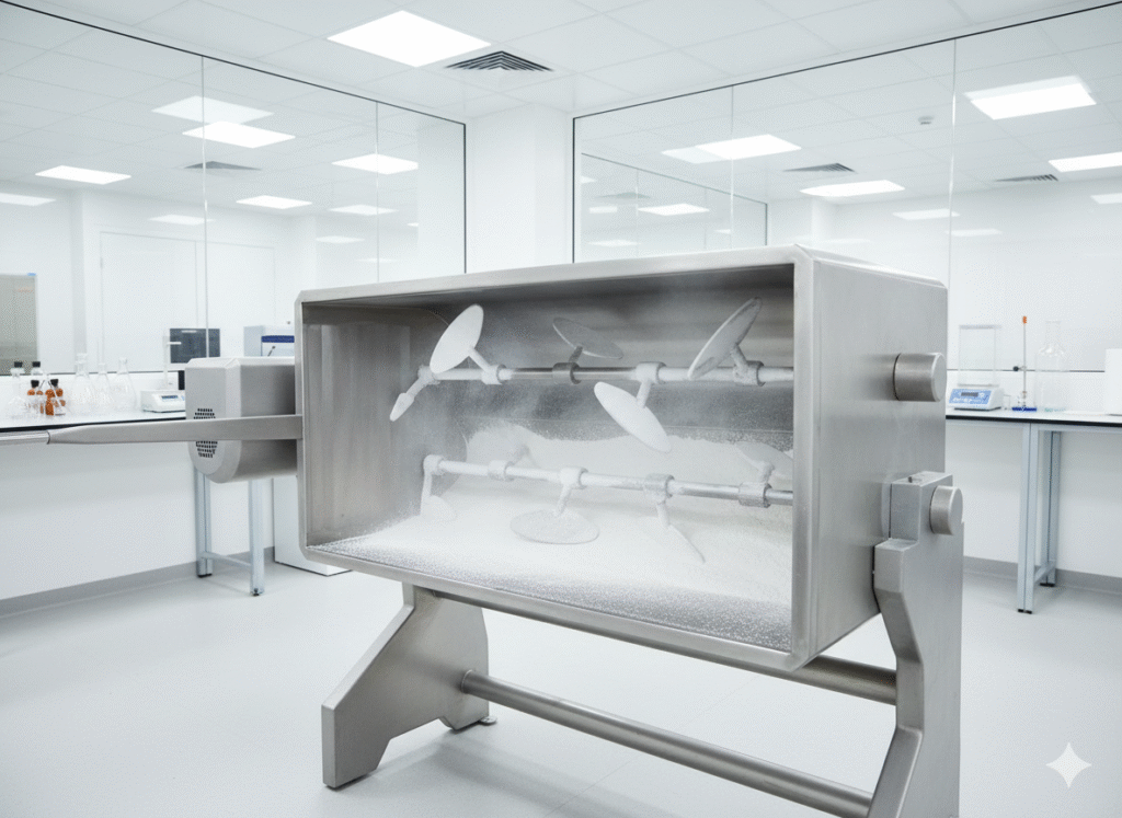 Mezcladora de paletas grado farmacéutico